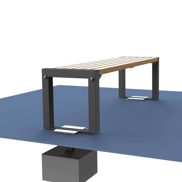 Katu- ja puistokalusteet | Istuimet | FalcoAcero Bench (Hardwood) | image #6 |  