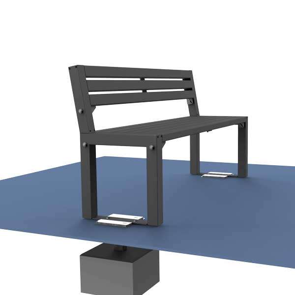 Katu- ja puistokalusteet | Istuimet | FalcoAcero Seat (Steel) | image #7 |  