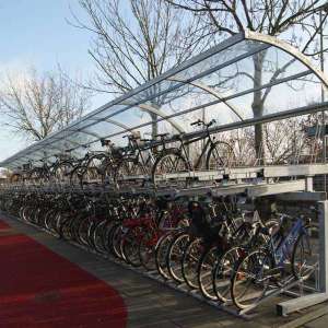 Etageparkering på Bjerringbro station