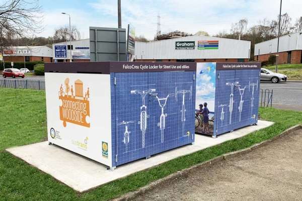 Glasgow City Council receive ingenious FalcoCrea Cycle Stores