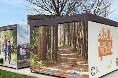 Glasgow City Council receive ingenious FalcoCrea Cycle Stores