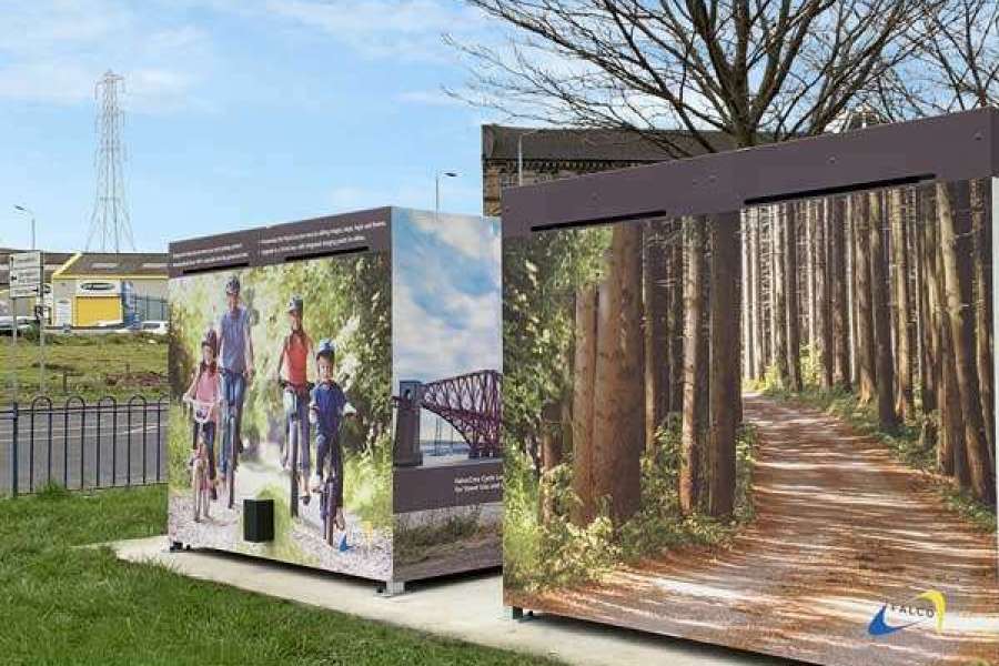 Glasgow City Council receive ingenious FalcoCrea Cycle Stores