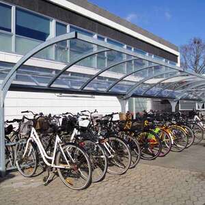Cycle parking at Odense University, Denmark