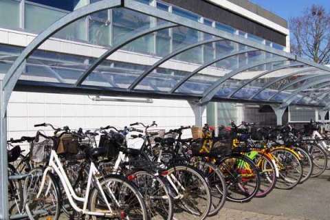 Cycle parking at Odense University, Denmark