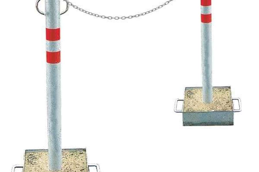 verkeersvoorzieningen afzetpalen mobiele kettingpaal
