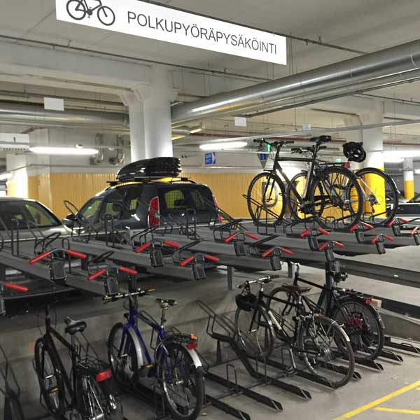 FalcoLevel Premium+ 2-kerroksinen polkupyöräparkki, Ilmalanrinne, Helsinki