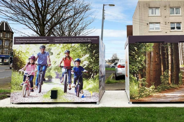 Glasgow City Council receive ingenious FalcoCrea Cycle Stores