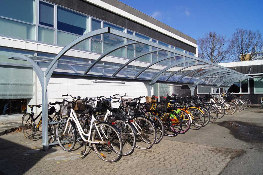 Cycle parking at Odense University, Denmark