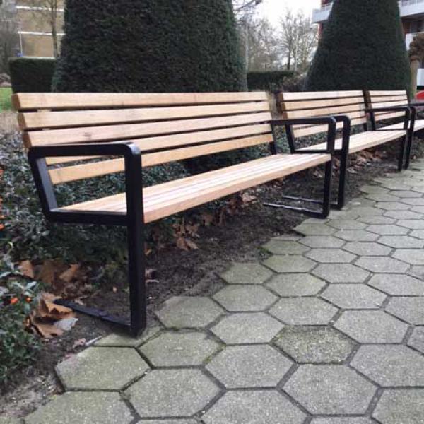 buitenbank zitbank parkbank straatmeuibliar fsc hout FalcoNine