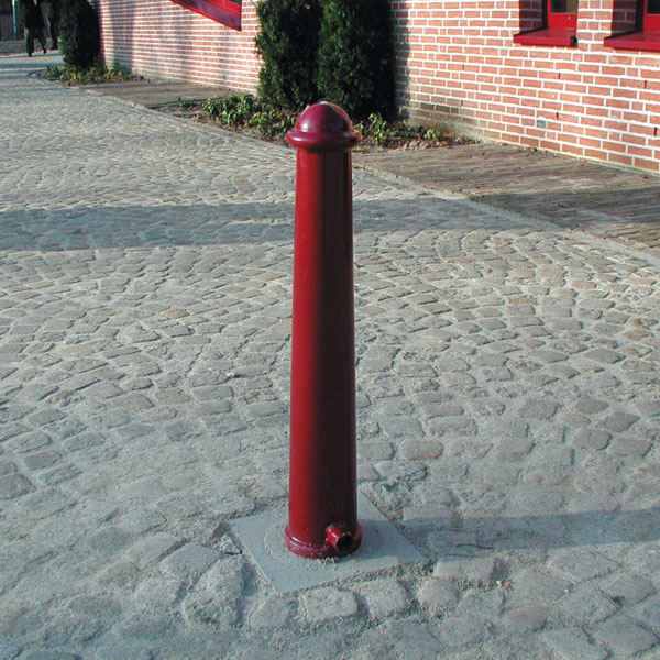 verkeersvoorzieningen afzetpaal uitneembaar 3-kant sluiting Bowler conisch