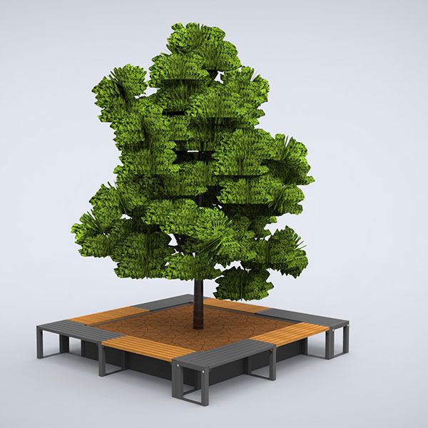 straatmeubilair zitbank buitenbank parkbank staal FalcoAcero